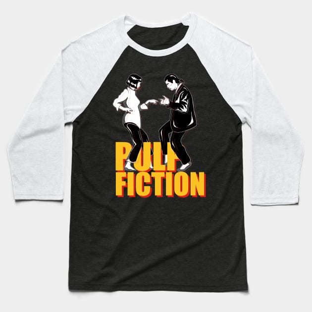 Pulp Fiction Baseball T-Shirt by ladinoariel